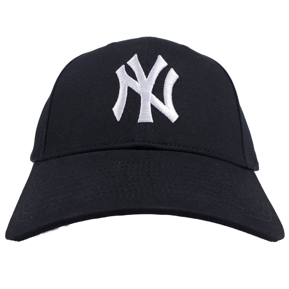 NY Yankees Mitchell & Ness MLB Dad Hat Cap Embroidery Logo Black New